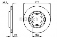 Тормозной диск BOSCH 0 986 478 532