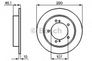 Тормозной диск BOSCH 0 986 478 539