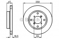 Тормозной диск BOSCH 0 986 478 540