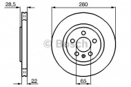 Тормозной диск BOSCH 0 986 478 542