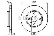 Тормозной диск BOSCH 0 986 478 585