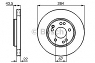 Тормозной диск BOSCH 0 986 478 589