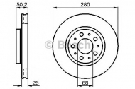 Тормозной диск BOSCH 0 986 478 603