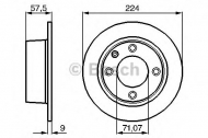 Тормозной диск BOSCH 0 986 478 604