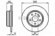Тормозной диск BOSCH 0 986 478 607