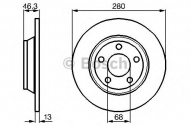 Тормозной диск BOSCH 0 986 478 615