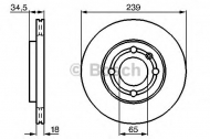 Тормозной диск BOSCH 0 986 478 621