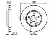 Тормозной диск BOSCH 0 986 478 624