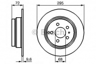 Тормозной диск BOSCH 0 986 478 628