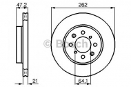 Тормозной диск BOSCH 0 986 478 657