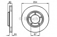 Тормозной диск BOSCH 0 986 478 663