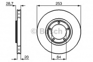 Тормозной диск BOSCH 0 986 478 664