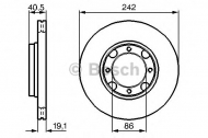 Тормозной диск BOSCH 0 986 478 674