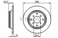 Тормозной диск BOSCH 0 986 478 680