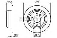 Тормозной диск BOSCH 0 986 478 692