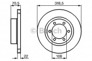Тормозной диск BOSCH 0 986 478 698