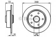 Тормозной диск BOSCH 0 986 478 700