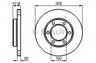 Тормозной диск BOSCH 0 986 478 702