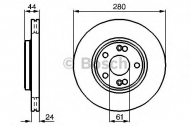 Тормозной диск BOSCH 0 986 478 734