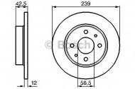Тормозной диск BOSCH 0 986 478 747