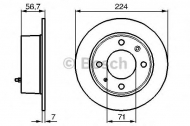 Тормозной диск BOSCH 0 986 478 749