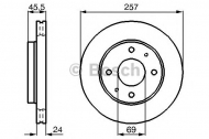 Тормозной диск BOSCH 0 986 478 774