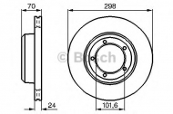 Тормозной диск BOSCH 0 986 478 824