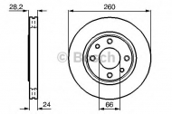 Тормозной диск BOSCH 0 986 478 830