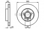 Тормозной диск BOSCH 0 986 478 846