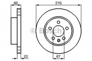 Тормозной диск BOSCH 0 986 478 861