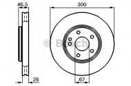 Тормозной диск BOSCH 0 986 478 876