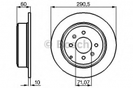 Тормозной диск BOSCH 0 986 478 877