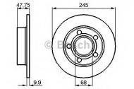 Тормозной диск BOSCH 0 986 478 888