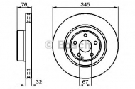 Тормозной диск BOSCH 0 986 478 964