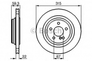 Тормозной диск BOSCH 0 986 478 966