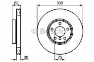 Тормозной диск BOSCH 0 986 478 974
