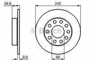Тормозной диск BOSCH 0 986 478 986