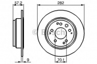 Тормозной диск BOSCH 0 986 479 017