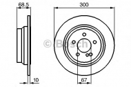 Тормозной диск BOSCH 0 986 479 041