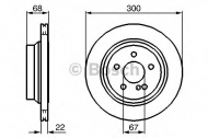 Тормозной диск BOSCH 0 986 479 042