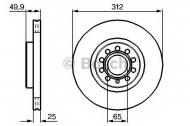 Тормозной диск BOSCH 0 986 479 058
