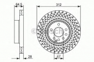 Тормозной диск BOSCH 0 986 479 072