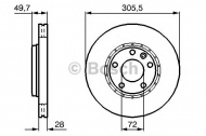 Тормозной диск BOSCH 0 986 479 078