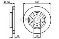 Тормозной диск BOSCH 0 986 479 098