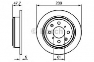 Тормозной диск BOSCH 0 986 479 101
