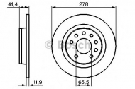 Тормозной диск BOSCH 0 986 479 106