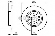 Тормозной диск BOSCH 0 986 479 114