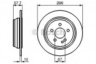 Тормозной диск BOSCH 0 986 479 138