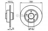 Тормозной диск BOSCH 0 986 479 144