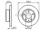 Тормозной диск BOSCH 0 986 479 162